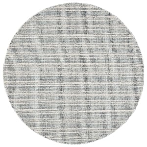 Safavieh Metro 6'-0&quot x 6'-0&quot Wool and Cotton Hand Tufted Rug in Navy / Ivory