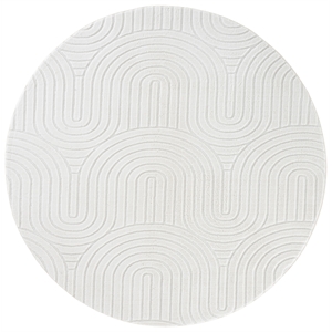 Safavieh Versailles 6'-0&quot x 6'-0&quot Polyester Power Loomed Rug in Ivory