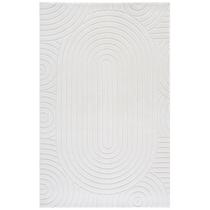 Safavieh Versailles 3'-0&quot x 5'-0&quot Polyester Power Loomed Rug in Ivory