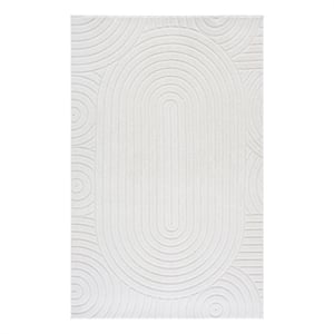 Safavieh Versailles 4'-0&quot x 6'-0&quot Polyester Power Loomed Rug in Ivory