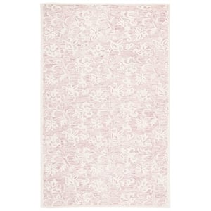 Safavieh Metro 10'-0&quot x 14'-0&quot Wool and Cotton Hand Tufted Rug in Pink / Ivory