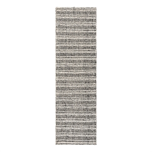 Safavieh Metro 2'-3&quot x 8'-0&quot Wool and Cotton Hand Tufted Rug in Black / Ivory