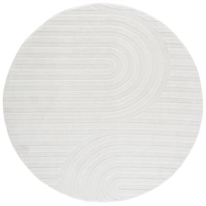 Safavieh Versailles 6'-0&quot x 6'-0&quot Polyester Power Loomed Rug in Ivory