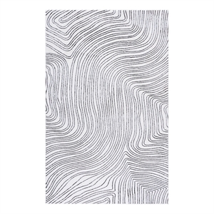 Safavieh Versailles 5'-0&quot x 8'-0&quot Polyester Power Loomed Rug in Ivory / Black