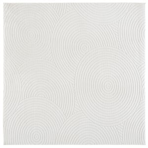 Safavieh Versailles 6'-0&quot x 6'-0&quot Polyester Power Loomed Rug in Ivory