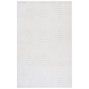 Safavieh Versailles 3'-0&quot x 5'-0&quot Polyester Power Loomed Rug in Ivory