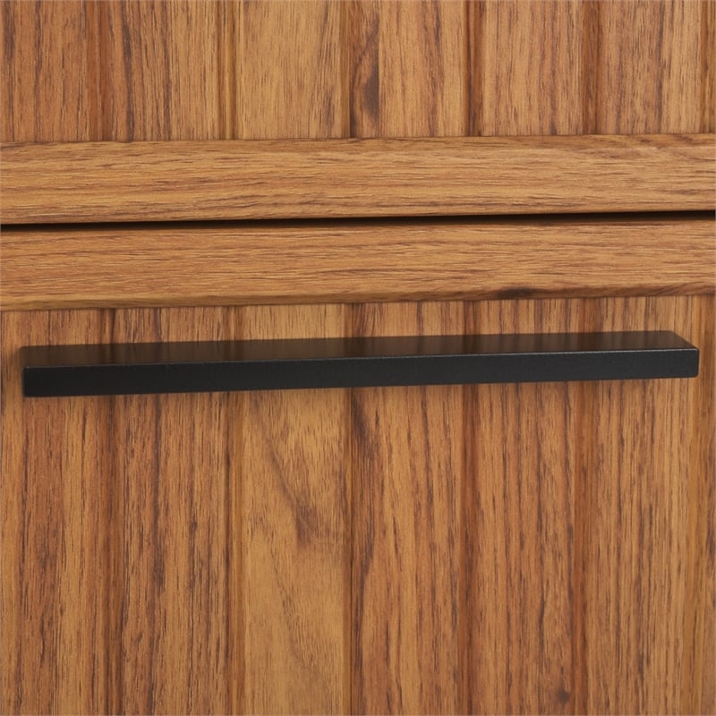 Safavieh Axelle 6 Drawer Wood Dresser in Oak / Black