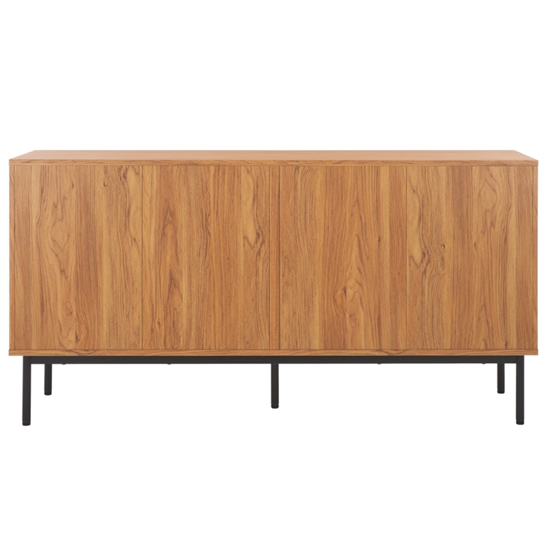 Safavieh Axelle 6 Drawer Wood Dresser in Oak / Black