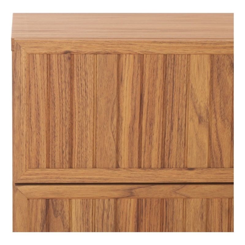 Safavieh Axelle 6 Drawer Wood Dresser in Oak / Black
