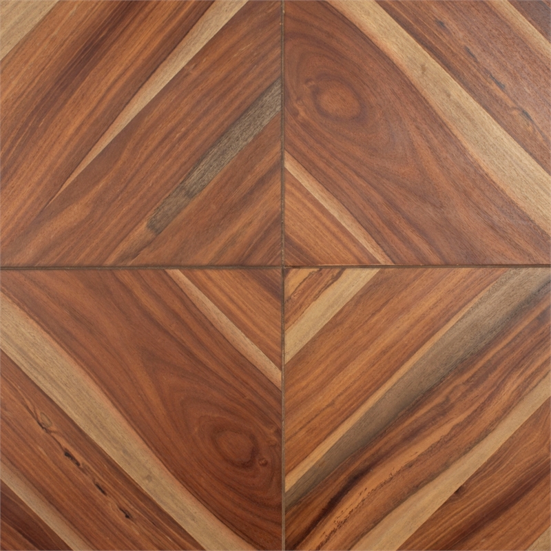 Safavieh Macibryn Wood Herringbone Bed in Natural