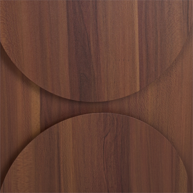 Safavieh Arsenio 4 Door 2 Shelf Wood Sideboard in Walnut