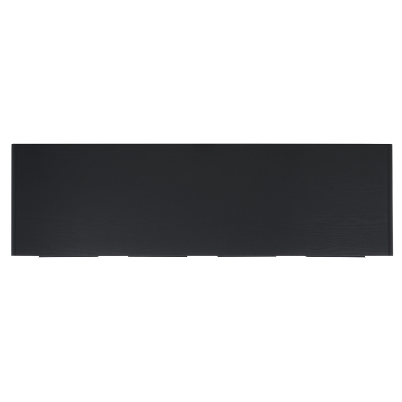 Safavieh Arsenio 4 Door 2 Shelf Wood Sideboard in Black