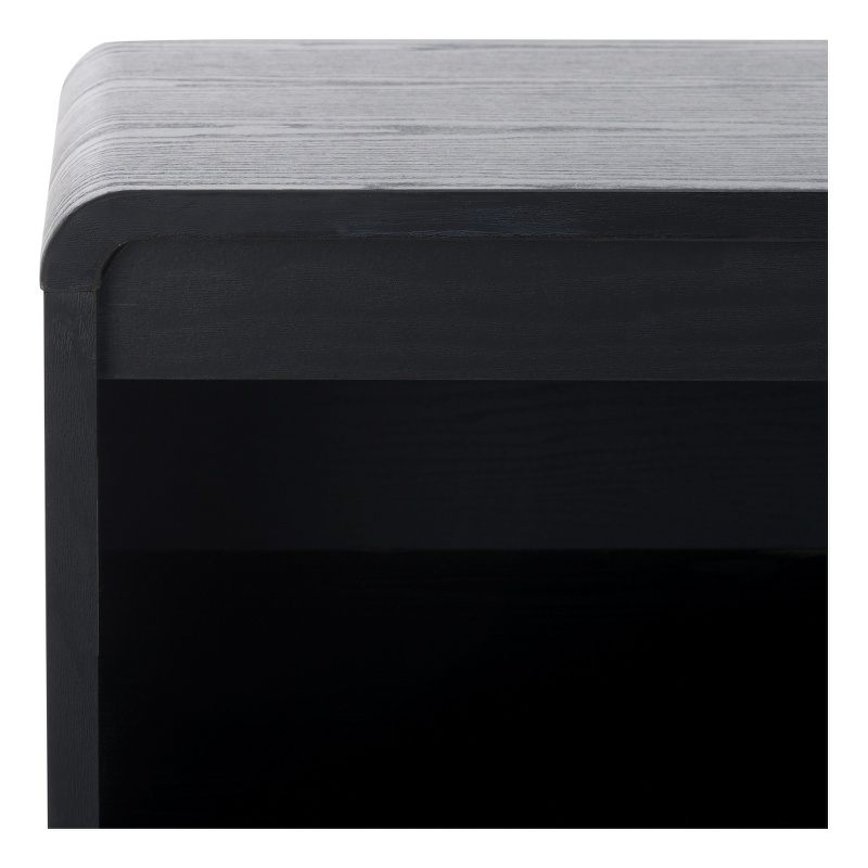 Safavieh Arsenio 4 Door 2 Shelf Wood Sideboard in Black