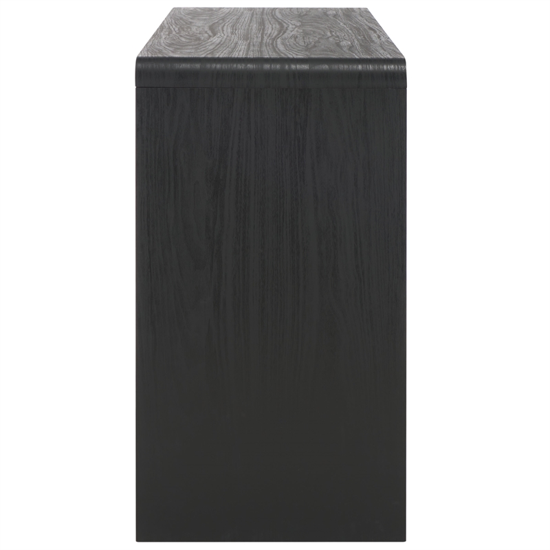 Safavieh Narine 4 Door 2 Shelf Wood Sideboard/Media Stand in Black