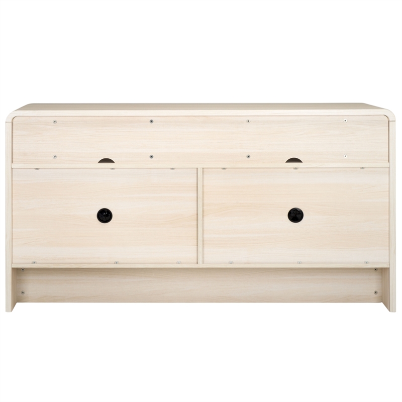 Safavieh Narine 4 Door 2 Shelf Wood Sideboard/Media Stand in White