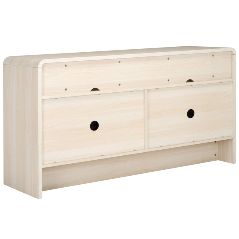 Safavieh Narine 4 Door 2 Shelf Wood Sideboard/Media Stand in White