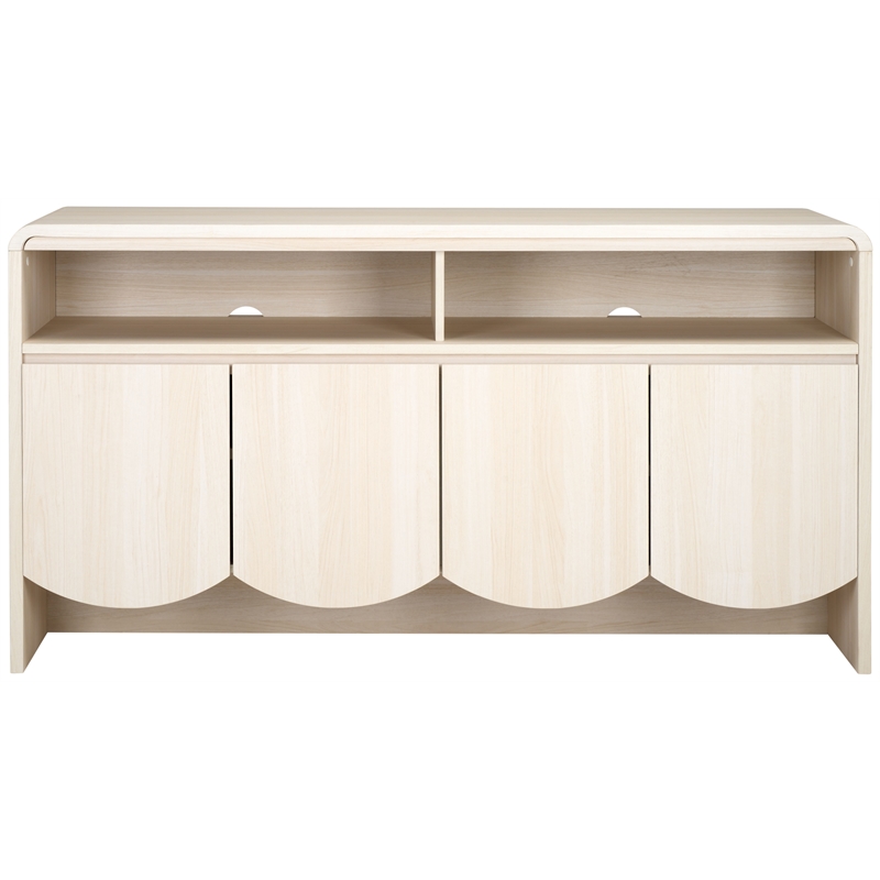 Safavieh Narine 4 Door 2 Shelf Wood Sideboard/Media Stand in White
