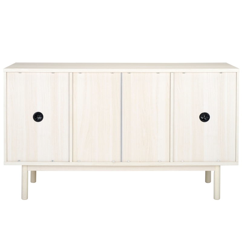 Safavieh Piran 2 Door 3 Drawer Wood Sideboard/Media in White / Gold