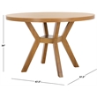 Safavieh Luis Round Wood Dining Table in Natural