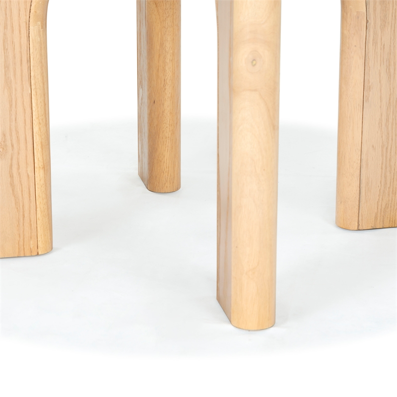 Safavieh Olivetta Round Wood Dining Table in Oak