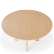 Safavieh Olivetta Round Wood Dining Table in Oak