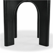 Safavieh Olivetta Round Wood Dining Table in Black