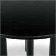 Safavieh Olivetta Round Wood Dining Table in Black