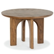 Safavieh Olivetta Round Wood Dining Table in Medium Oak