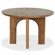 Safavieh Olivetta Round Wood Dining Table in Medium Oak