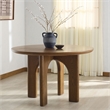 Safavieh Olivetta Round Wood Dining Table in Medium Oak