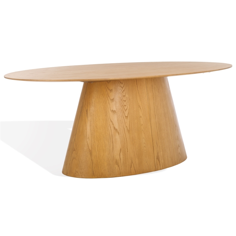 Safavieh Owyn Oval Wood Dining Table in Natural