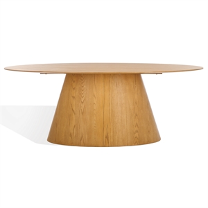 Safavieh Owyn Oval Wood Dining Table in Natural