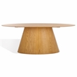 Safavieh Owyn Oval Wood Dining Table in Natural