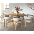 Safavieh Owyn Oval Wood Dining Table in Natural