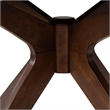 Safavieh Hawkins Wood Oval Dining Table in Walnut
