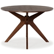 Safavieh Hawkins Wood Oval Dining Table in Walnut