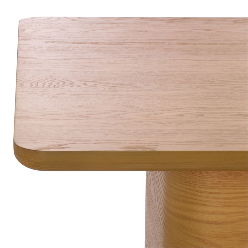 Safavieh Howard Oak Wood Dining Table in Natural