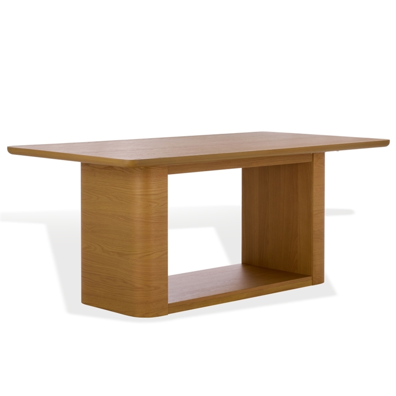 Safavieh Howard Oak Wood Dining Table in Natural