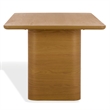 Safavieh Howard Oak Wood Dining Table in Natural