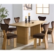 Safavieh Howard Oak Wood Dining Table in Natural