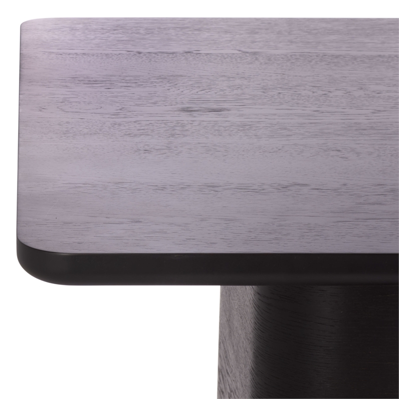 Safavieh Howard Oak Wood Dining Table in Black