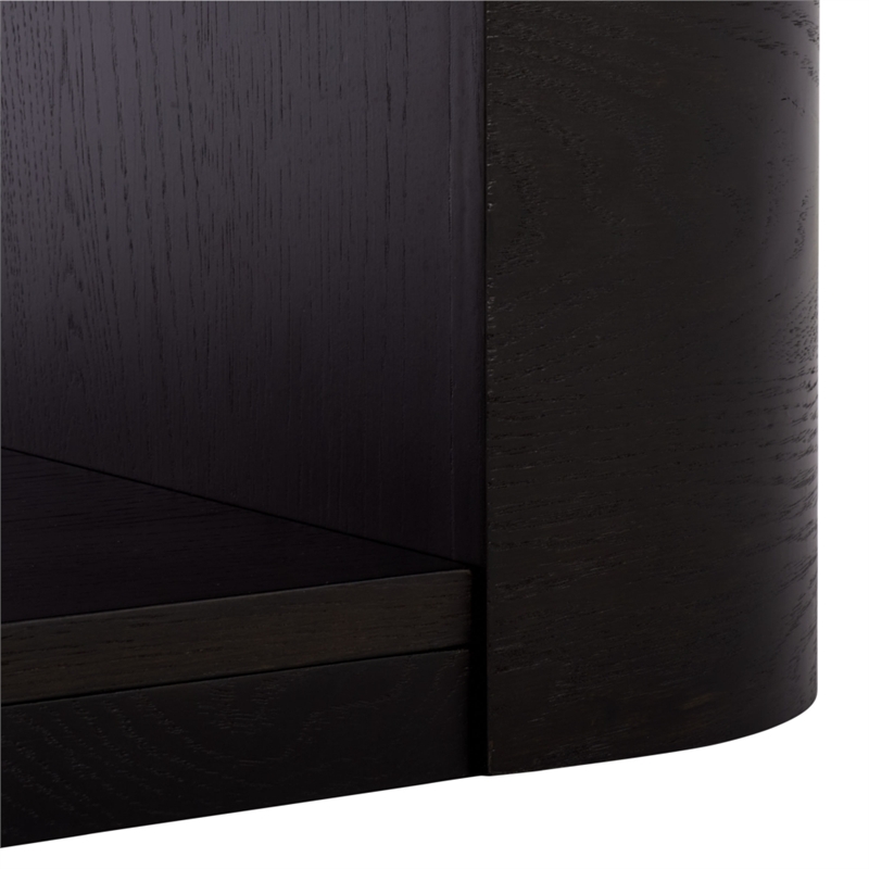 Safavieh Howard Oak Wood Dining Table in Black