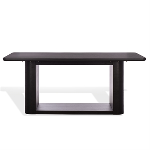 Safavieh Howard Oak Wood Dining Table in Black
