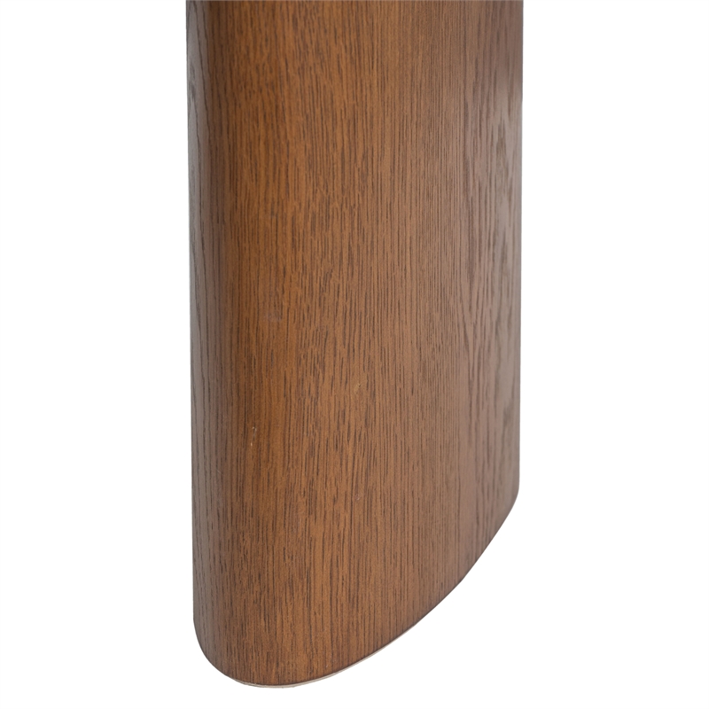 Safavieh Theodora Wood Console Table in Chestnut / Cream
