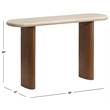 Safavieh Theodora Wood Console Table in Chestnut / Cream