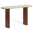 Safavieh Theodora Wood Console Table in Chestnut / Cream