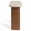 Safavieh Theodora Wood Console Table in Chestnut / Cream