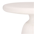 Safavieh Oskar Round Concrete and Iron Accent Table in Ivory