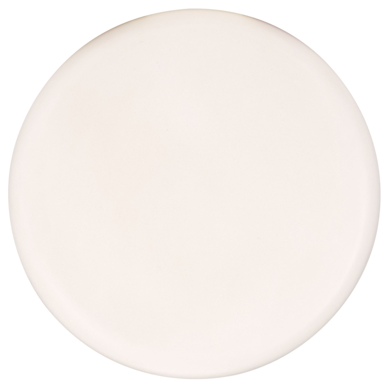 Safavieh Oskar Round Concrete and Iron Accent Table in Ivory