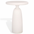 Safavieh Oskar Round Concrete and Iron Accent Table in Ivory